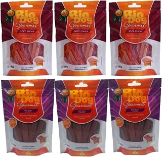 3x Soft Strips Frango + 3x Soft Strip Cordeiro- Bio Dog