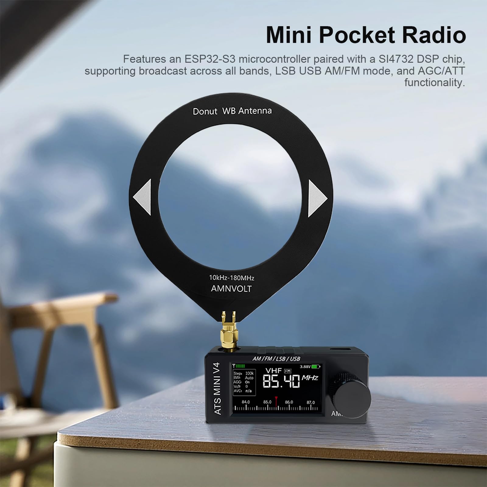 ラジオ・コンポ AMNVOLT V4 ATS MINI SI4732 ( #2670 ) Amazon.com: Upgraded AMNVOLT V4b ATS MINI DSP Radio, ESP32-S3