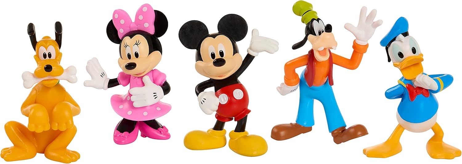 JP Mickey & Minnie JPL38769 Mickey Mouse - Juego de Figuras (5 Unidades), Multicolor