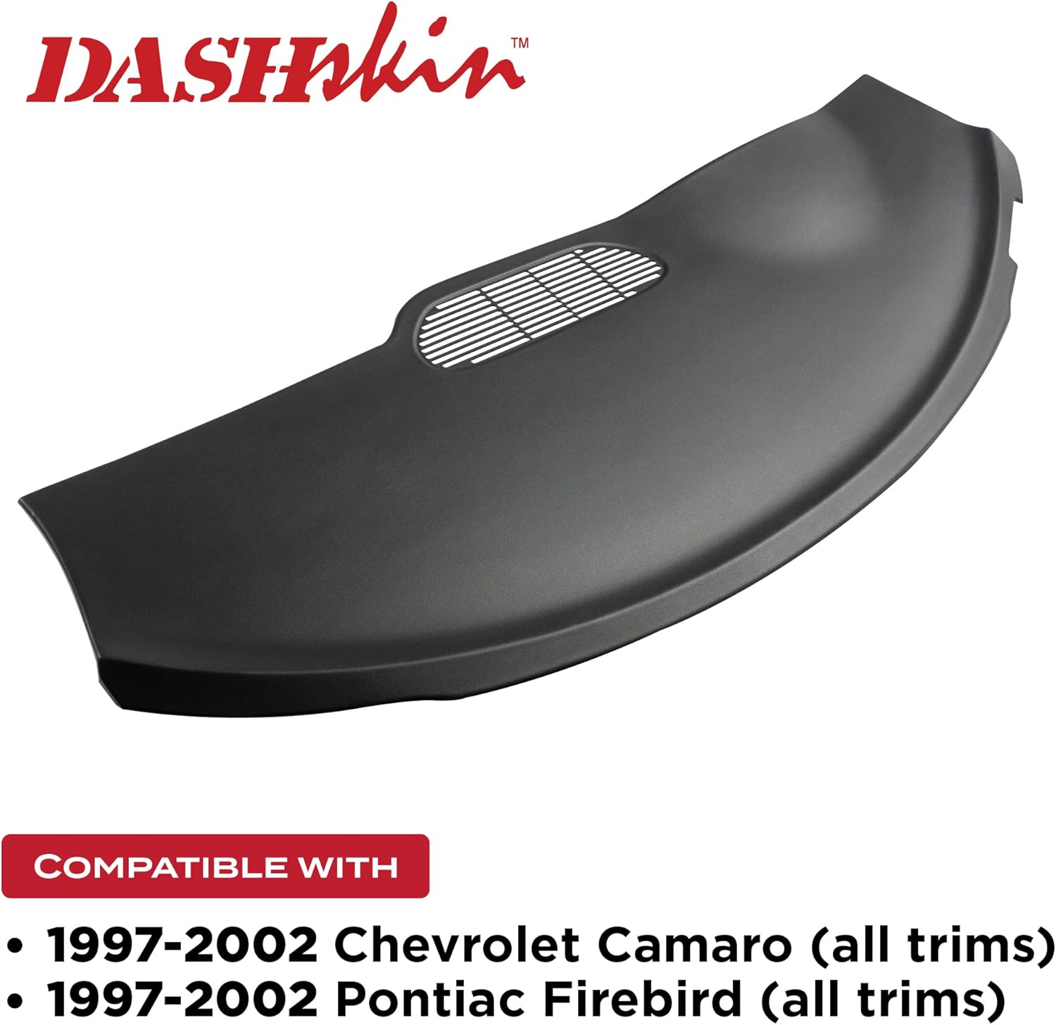 DashSkin Dash Cover Compatible with 1997-1999 Camaro Firebird in Graphite - Hard Molded Plastic Dashboard Cap