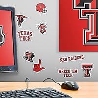 Vista 6 de Texas TECH University - Paquete variado de 50 calcomanías de vinilo grandes de lujo para laptop, botella de agua, álbumes de recortes, tableta