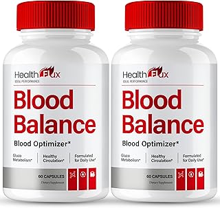 Health Flux Blood Balance Advanced Blood Formula Capsules, Official HealthFlux Supplement Pills - Maximum Strength, All Natural Healthy Circulation & Stable Levels, Health Flux Reviews (2 Pack)