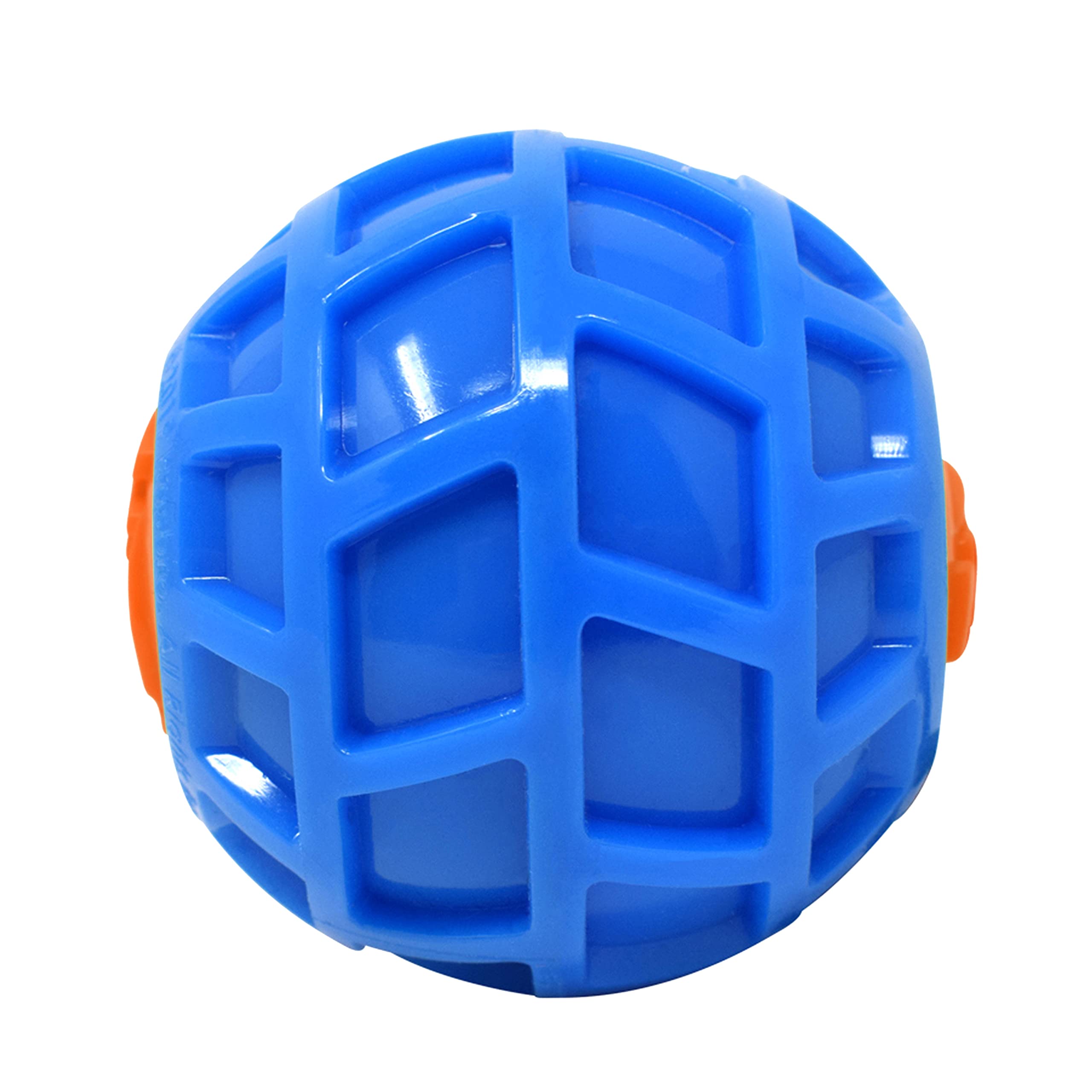 Nerf Dog 2.5in TPR EXO Squeak Ball - Blue/Orange, 2.5 inches - Image 2