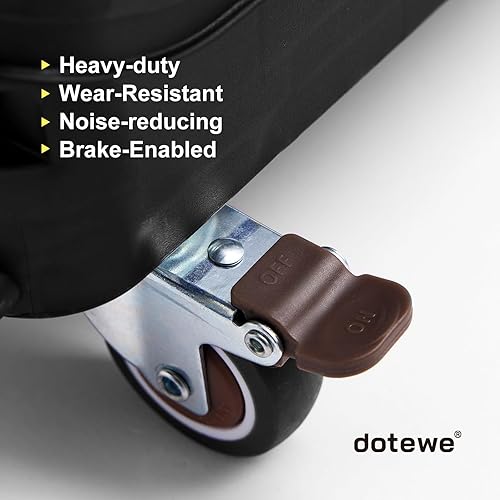 Miniatura 9 de Carrito plegable negro portátil con ruedas, carrito de compras plegable, con tapa, sobre ruedas, para comestibles, jardín, oficina, almacenamiento,