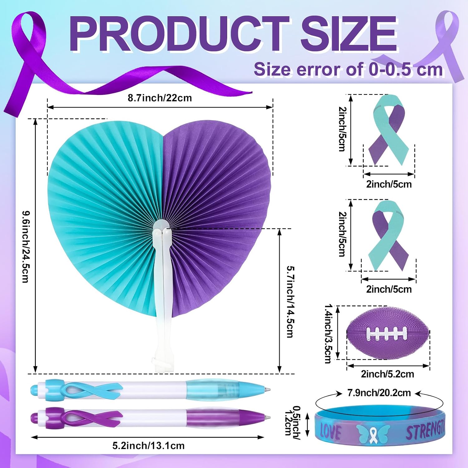 Wonderjune 150 Pcs Suicide Prevention Awareness Items Bulk