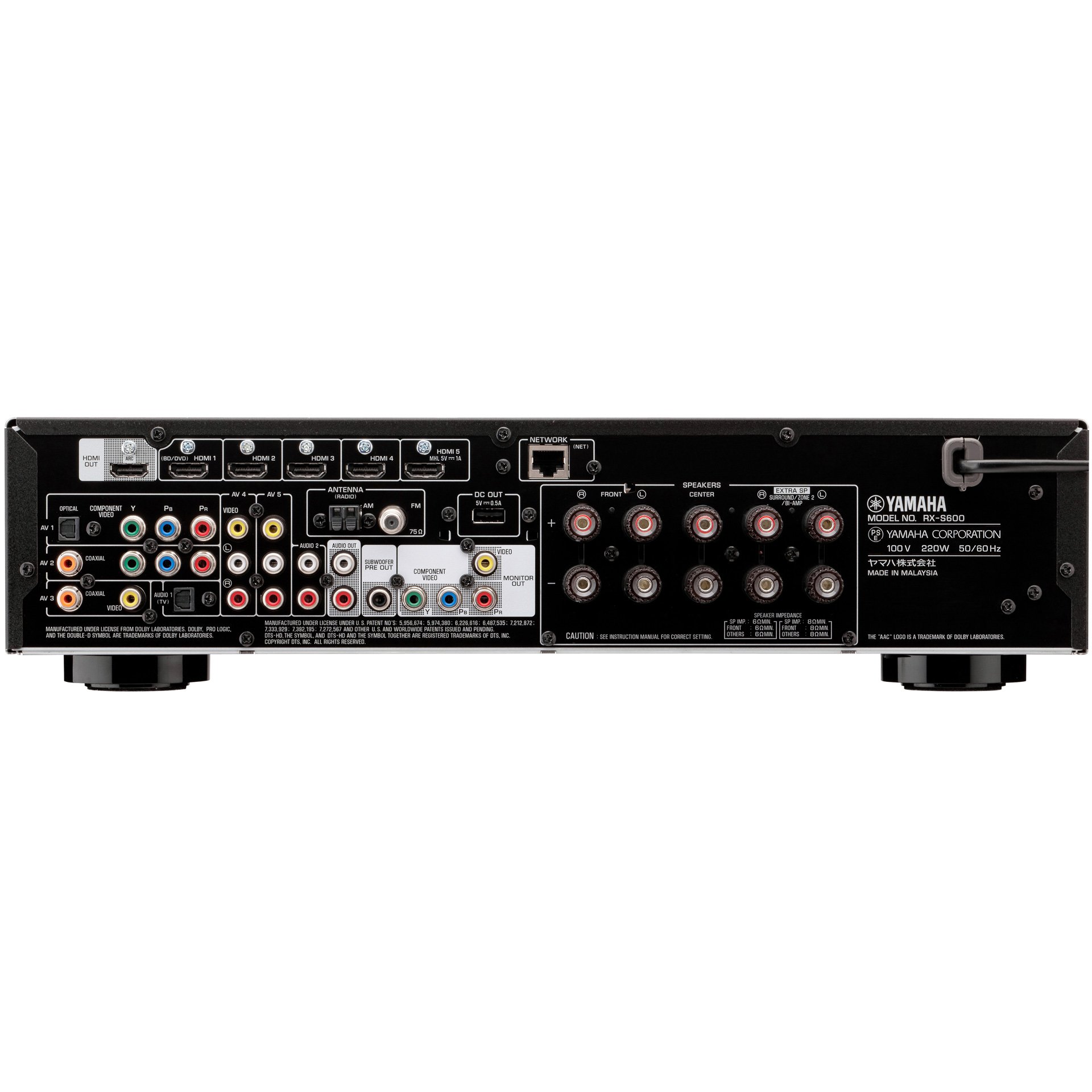 Amazon.co.jp: ヤマハ AVレシーバー 5.1chネットワーク再生対応  