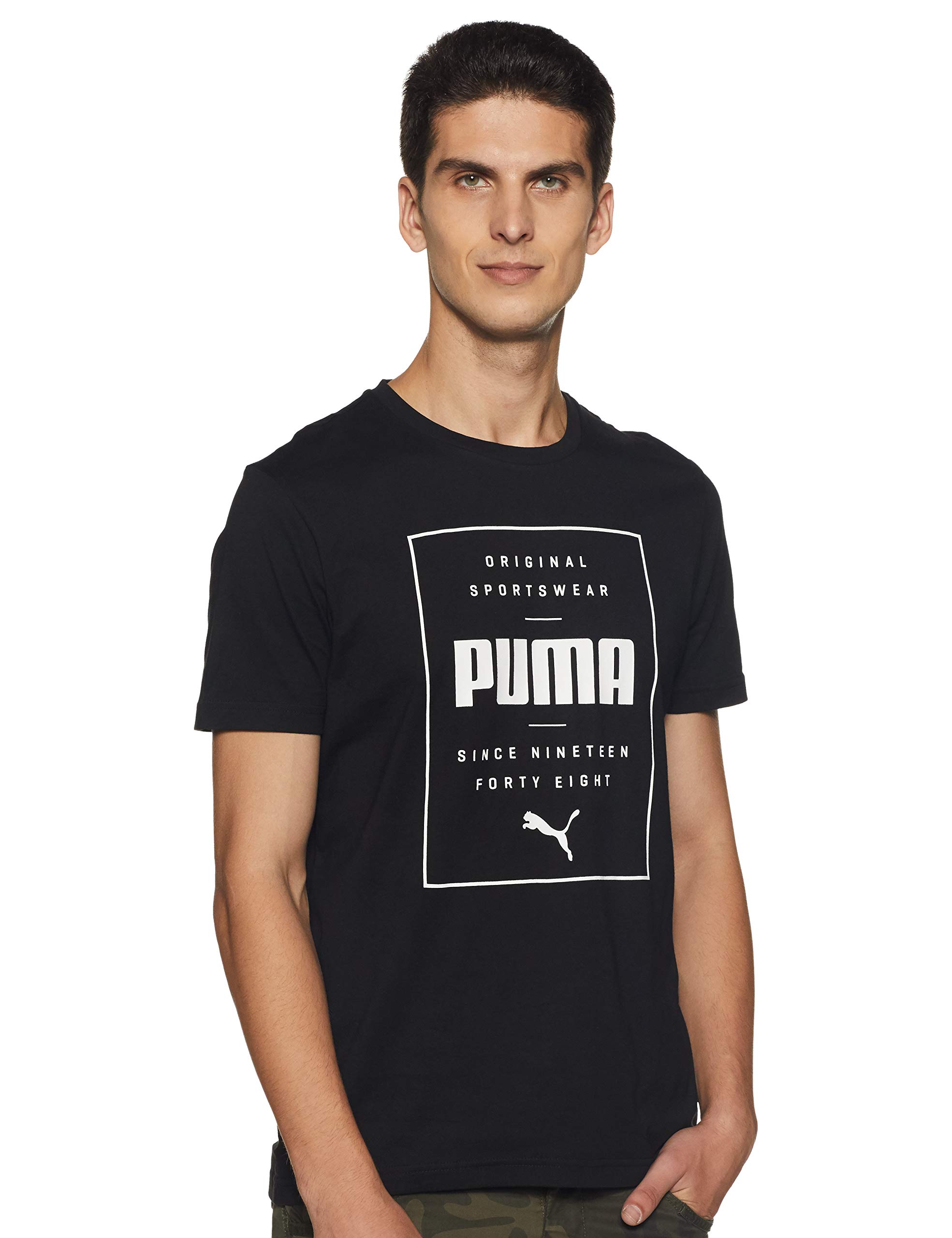 PUMA Men's Box Tee T Shirt, Cotton Black, Medium : Amazon.com.au: Clothing,  Shoes \u0026 Accessories