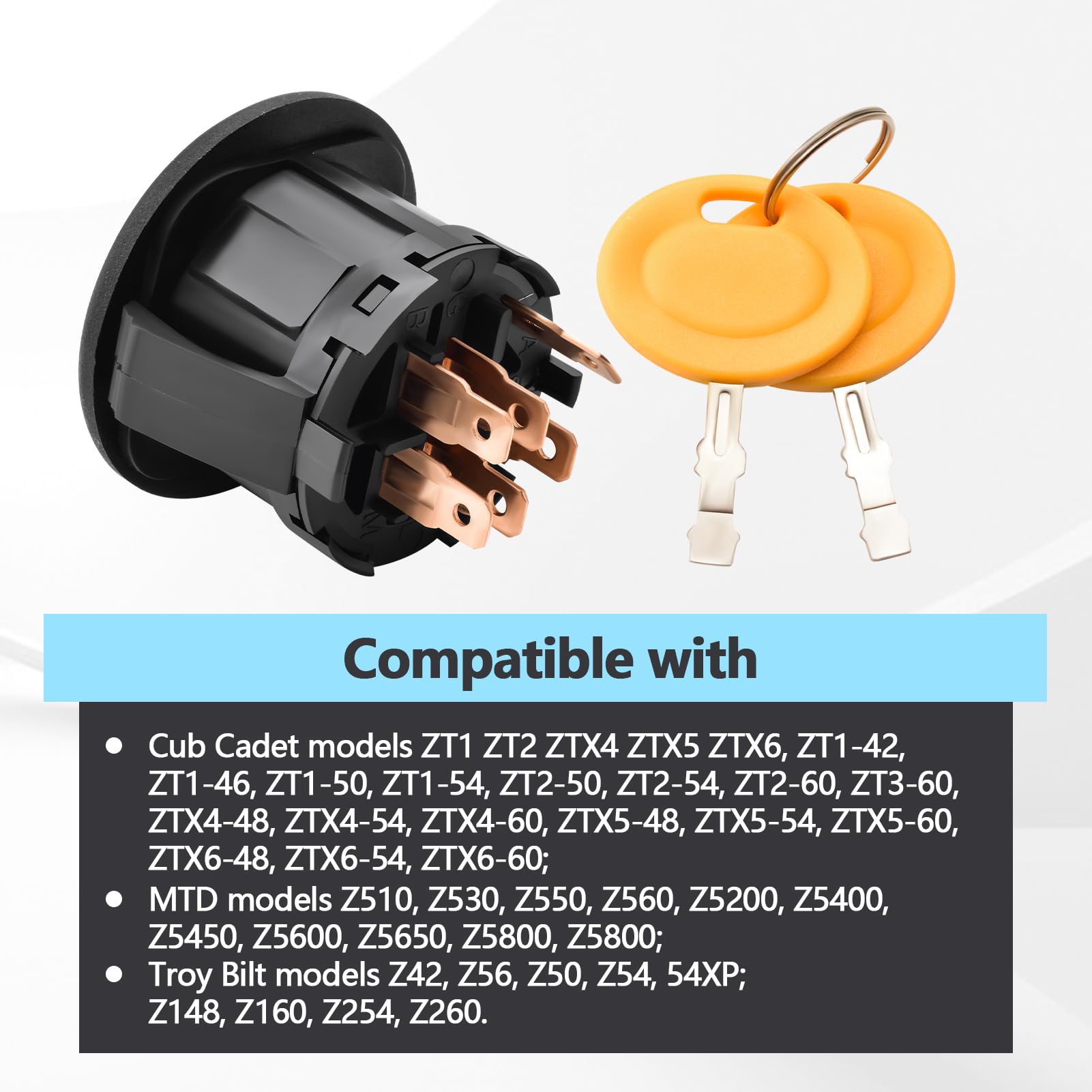 Amazon.com : Quealzara Ignition Switch with Key 3 Position 6 Pin