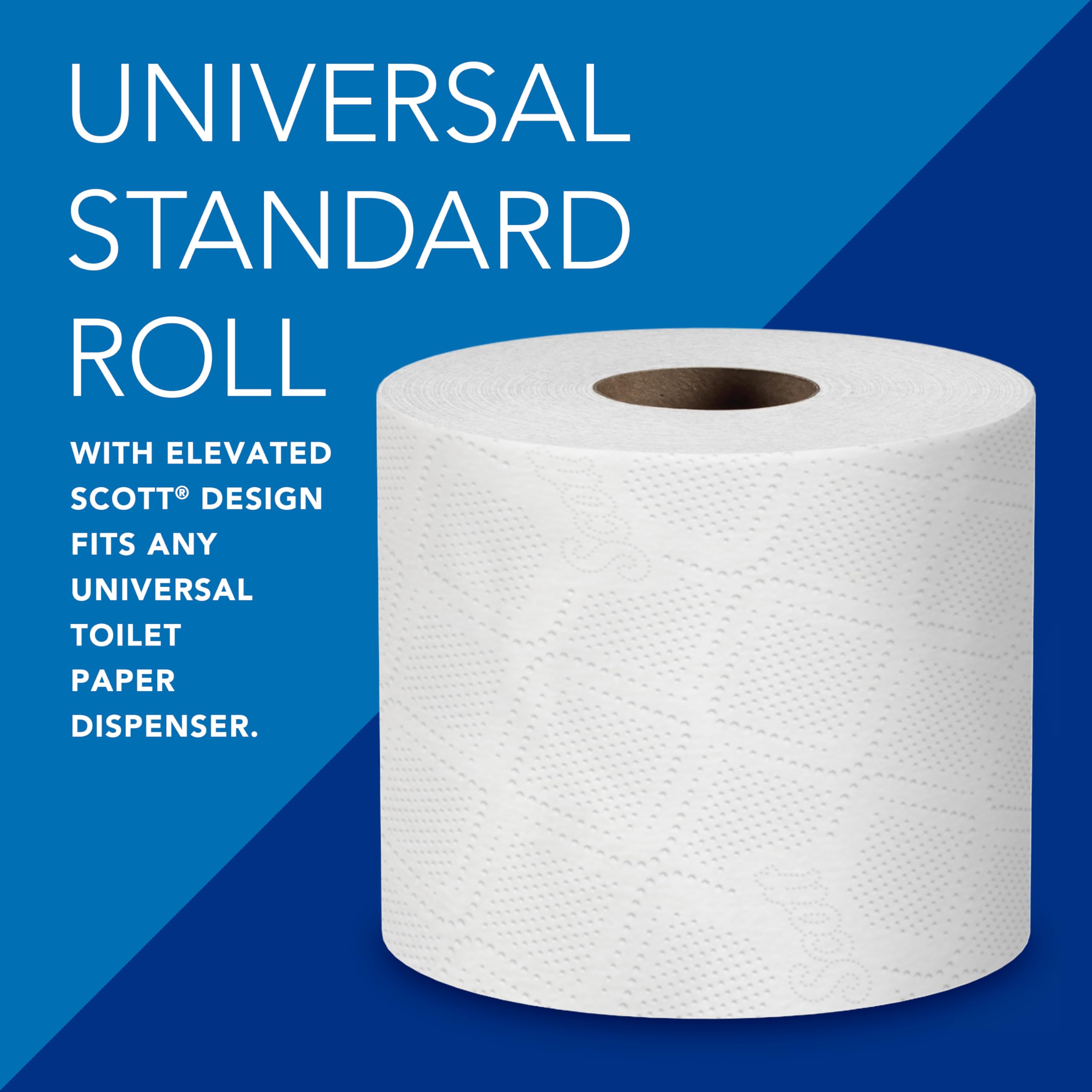 Scott Essential Professional 100% papel higiénico a granel de fibra reciclada para negocios (13217), rollos estándar de 2 capas, blanco, 80 rollos/caja, 506 hojas/rollo (el embalaje puede variar)