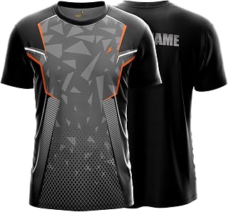 YOURJERSEY Custom Sports Jersey for Men & Kids | Add Player Name | Personalised Cricket/Football/Badminton T-Shirt | Custo... Price In India
