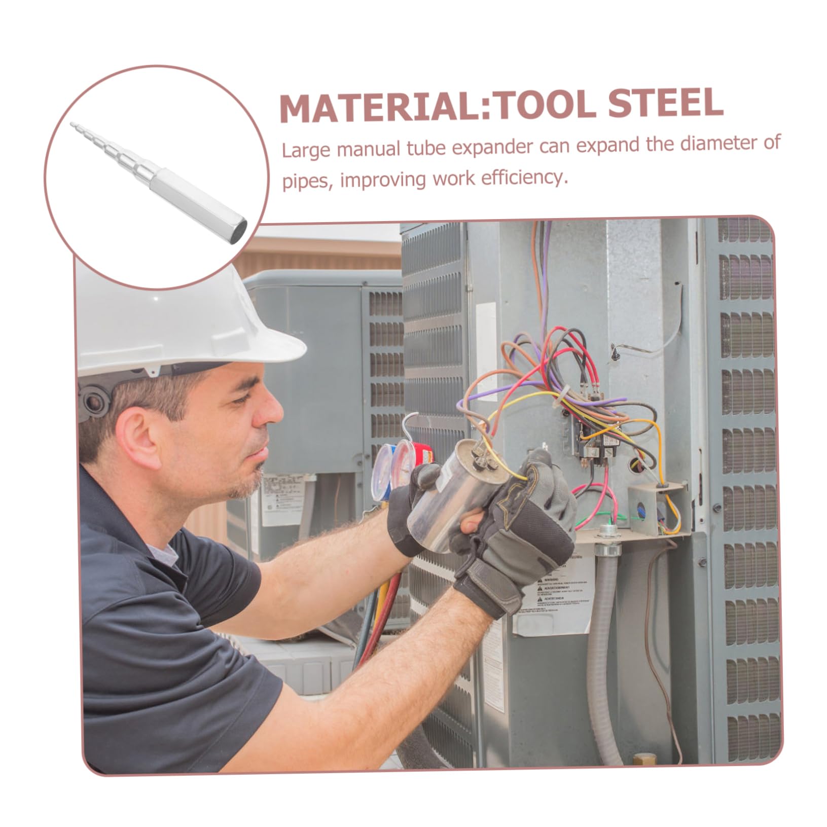 ULTECHNOVO 5 Piezas Expansor de tubo de herramienta de reparación de refrigeración y aire acondicionado manual con punzón forjado de acero herramienta multifunción herramienta multiusos grifo