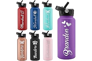 Customized Water Bottles with Name - Personalized Stainless Steel Engraved Water Bottles