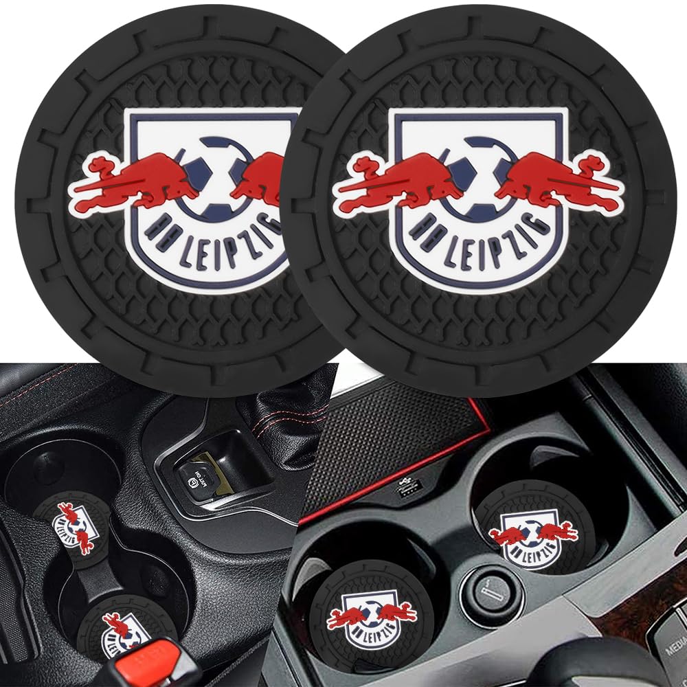 Cup Holder Insert Coaster for RB Leipzig UEFA UCL Fans,Anti Slip Car Cup Coaster Interior Accessories