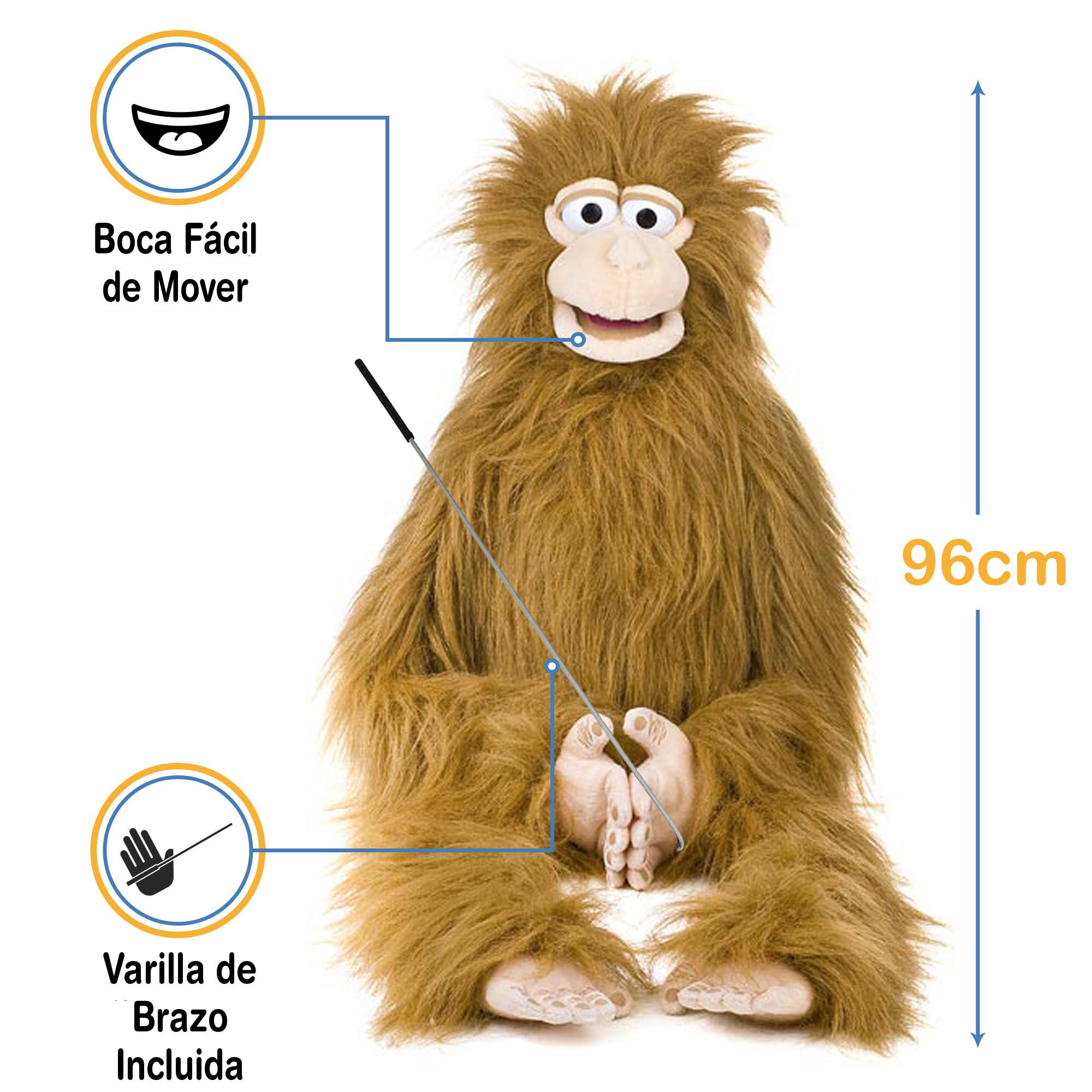 ''Silly Monkey'', 38In Wrap Around Puppet, -Affordable Gift for your Little One! Item #DSPU-SP2004B by Silly Puppets