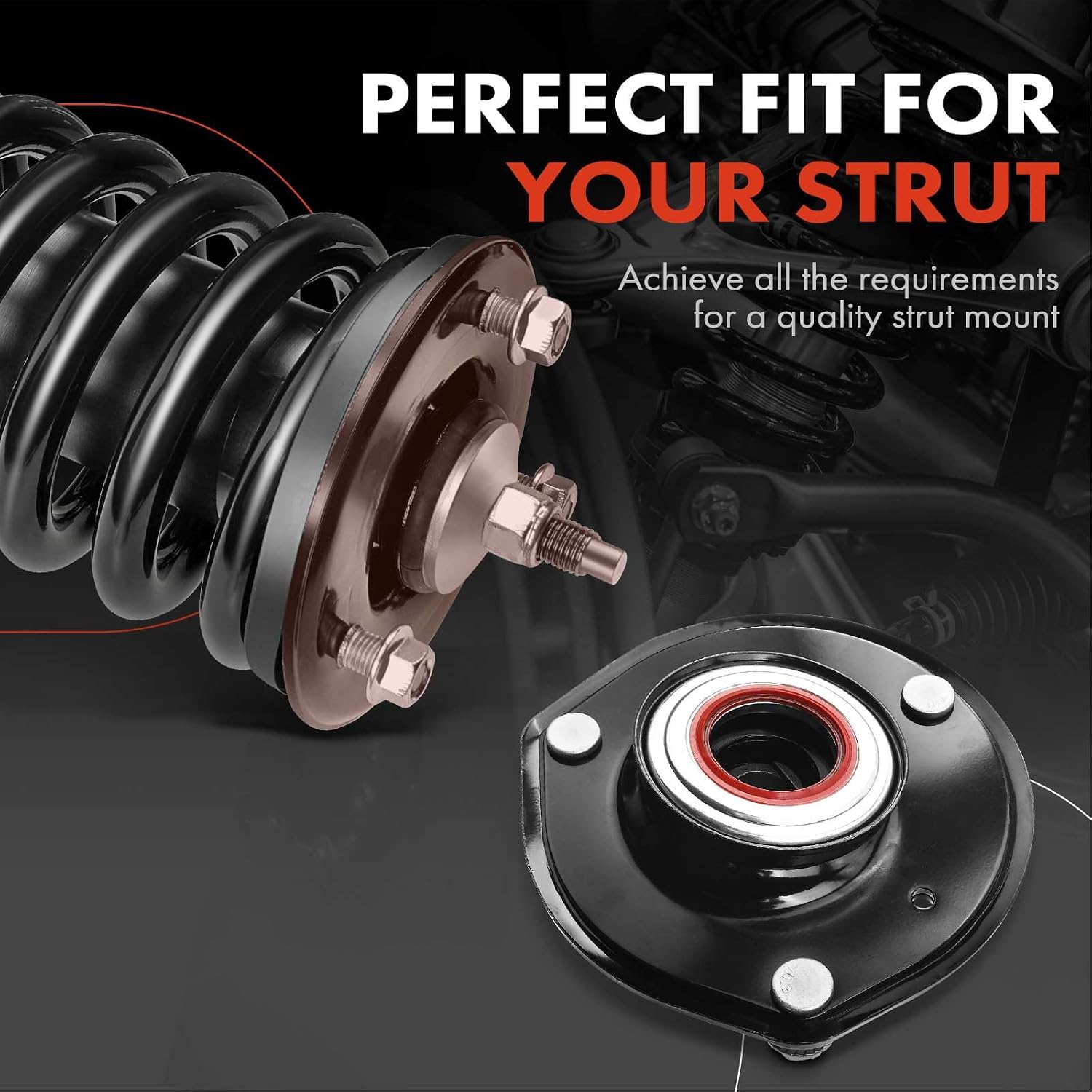 A-Premium Front Left Suspension Strut Mount Compatible with Toyota Camry 1997-2001 Solara 1999-2003 Avalon 1997-2005 Sienna 1998-2003 & Lexus ES300 1997-2001 RX300 1999-2003