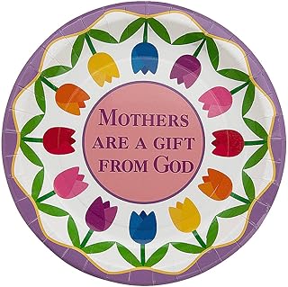 Fun Express Motherâ€™s Day Party Mothers Are a Gift From God Paper Dessert Plates - 8 Ct.