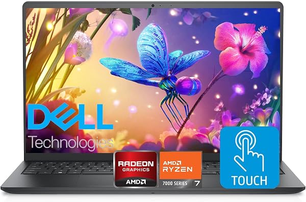 Dell Inspiron 15.6 FHD Touchscreen Laptop, 64GB RAM, 2TB SSD, Speed 8-Core AMD Ryzen 7 7730U (Outperforms Intel i7-1255U