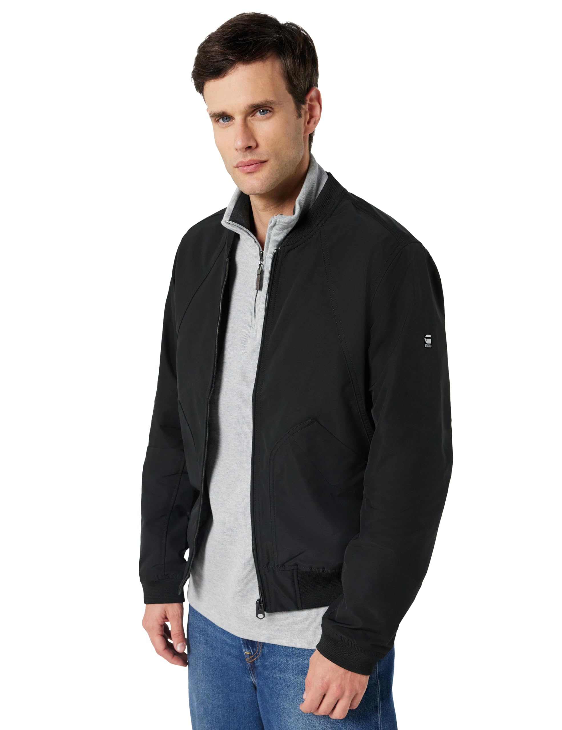 G-Star Men's Unpadded Bomber Jacket, Black (dk black D26127-D908-6484), XS