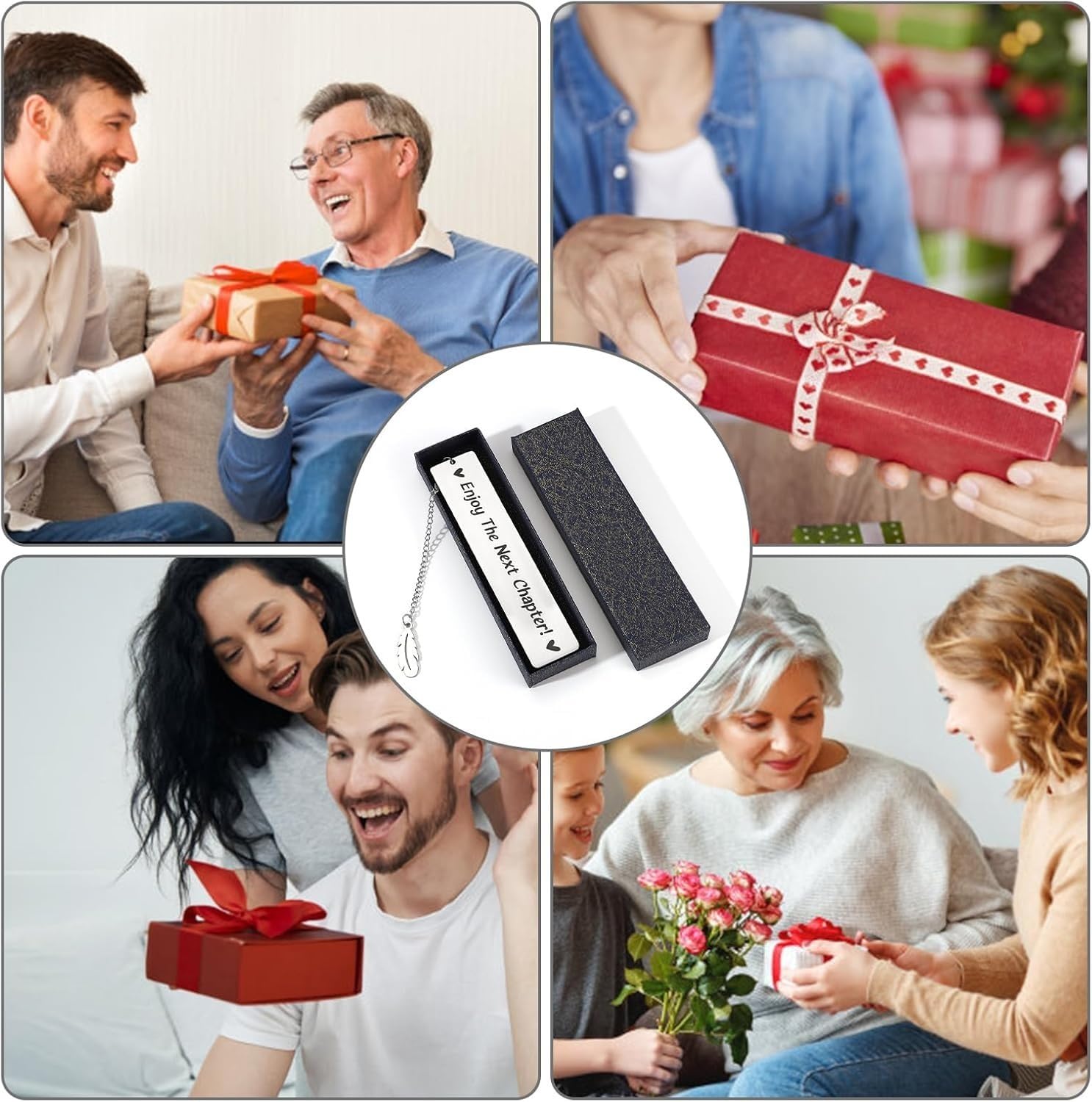 Segnalibro "Enjoy The Next Chapter", regalo di ispirazione per donne e uomini, regalo di laurea per lei, collega di pensionamento, regalo di addio per amica, figlia, figlio, nuovo lavoro, buona