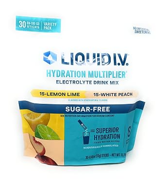 Liquid I.V. Sugar Free Hydration Multiplier, Variety Pack, 0.45 Ounce (30 Count)