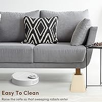 Vista 3 de DEDU Elevadores de cama de 6 pulgadas, resistentes, paquete de 4, elevadores de muebles para sofás de gran tamaño, elevadores de sofá