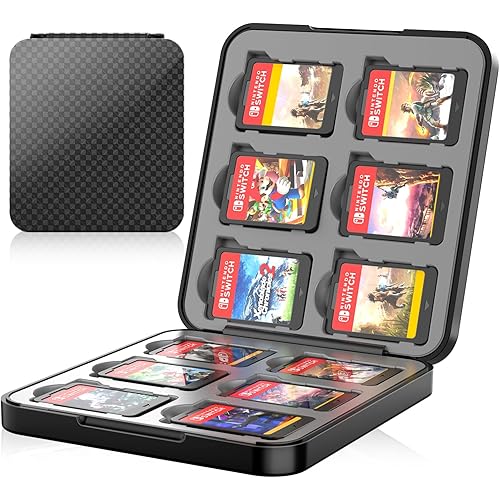 HEYSTOP 120 Switch Game Case, Switch Game Holder Compatible with Nintendo Switch or OLED Model or Steam Deck, PS Vita Game, SD Cards Storage Case