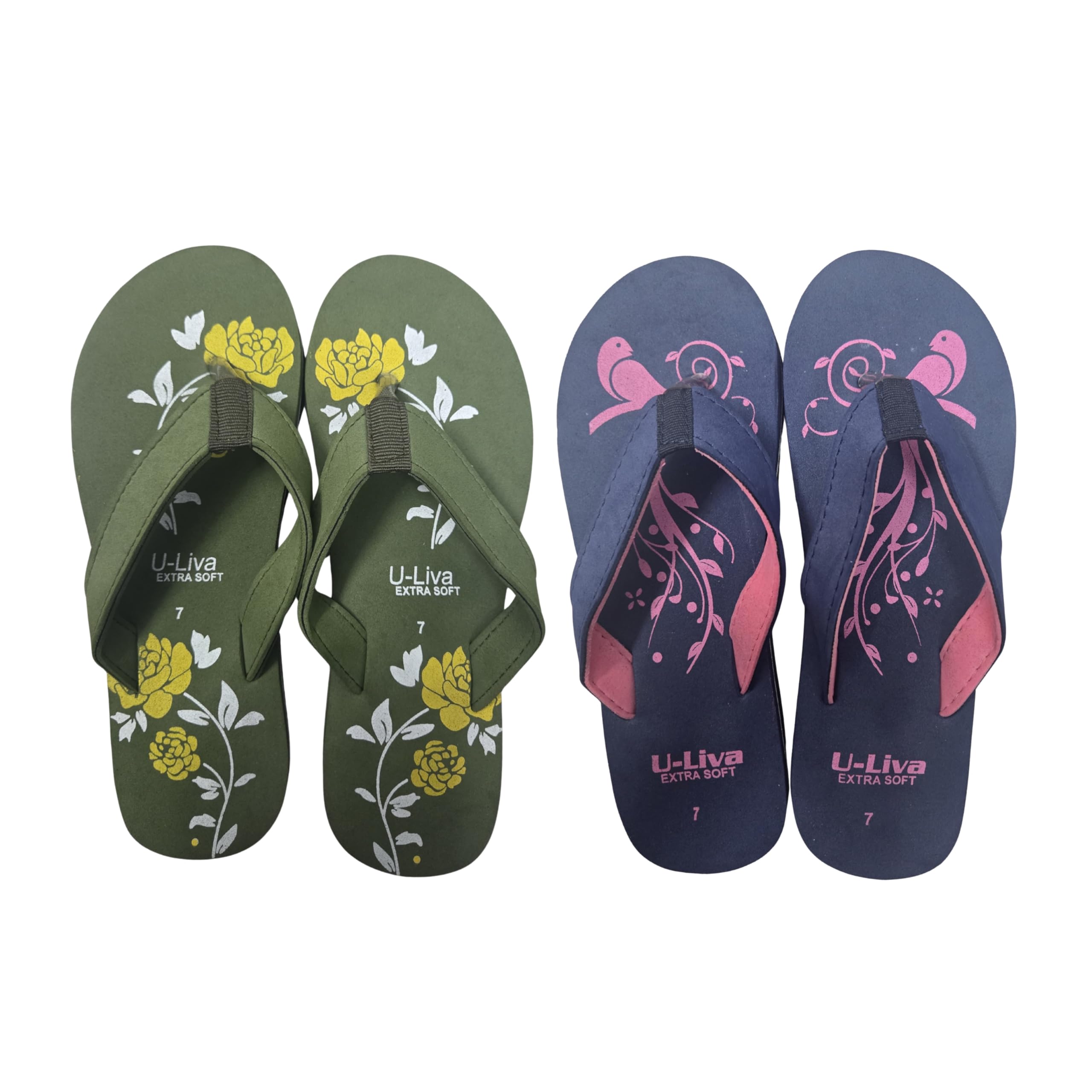 Extra Soft Women's Casual Flip Flops | Lightweight Daily Wear Slippers | Comfortable Thong Slippers(pack of 2)-picture-53