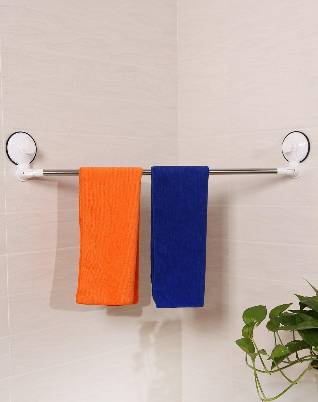 Homebird Suction Cup bath Towel Bar wall mounted towel rack