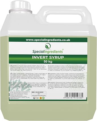 Invert Syrup Inverted Sugar Syrup 50kg Premium Quality Non-GMO, Gluten Free   Recyclable Container