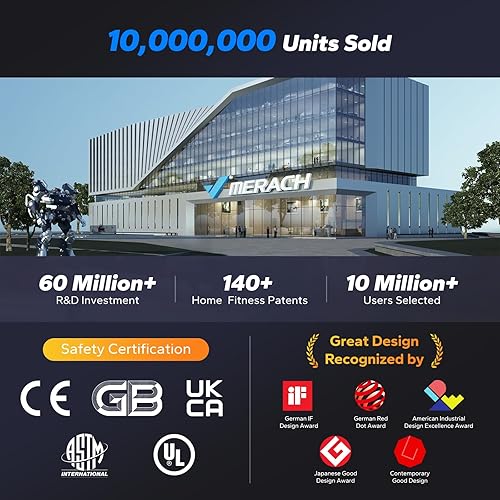Miniatura 9 de MERACH Máquinas de remo para el hogar, potente máquina de remo electromagnética con riel extendido de 51.2 pulgadas, remo de ajuste de resistencia