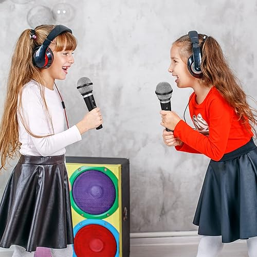 Miniatura 9 de NUOBESTY Juguete de micrófono de simulación para niños, accesorio de micrófono falso de plástico para recuerdos de fiesta de cumpleaños o juegos de