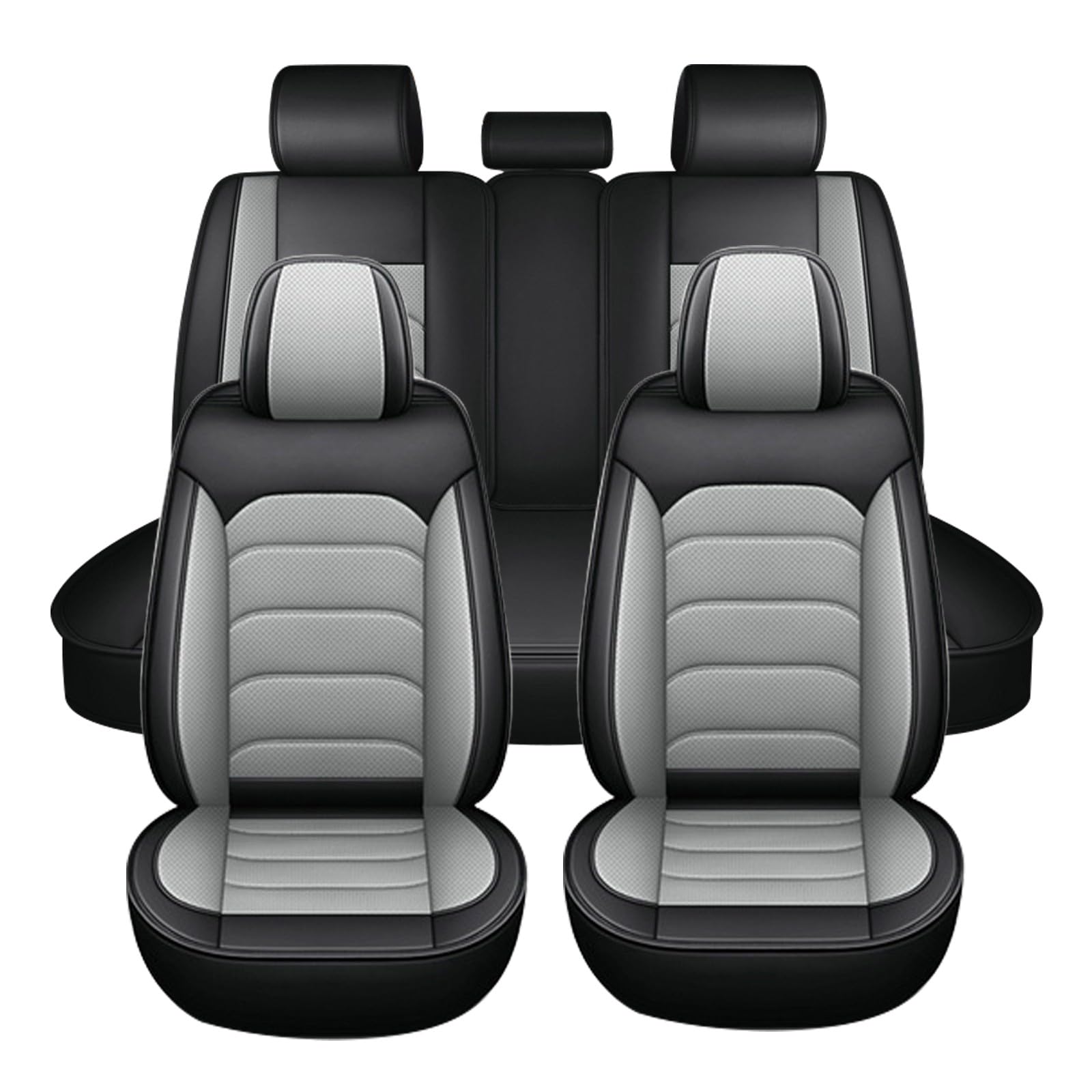 Leather Car Seat Covers for Cupra Formentor 2020-2025, Anti-Slip Automotive Five Seats Cover Waterproof Full Coverage Front Rear Seat Covers Set