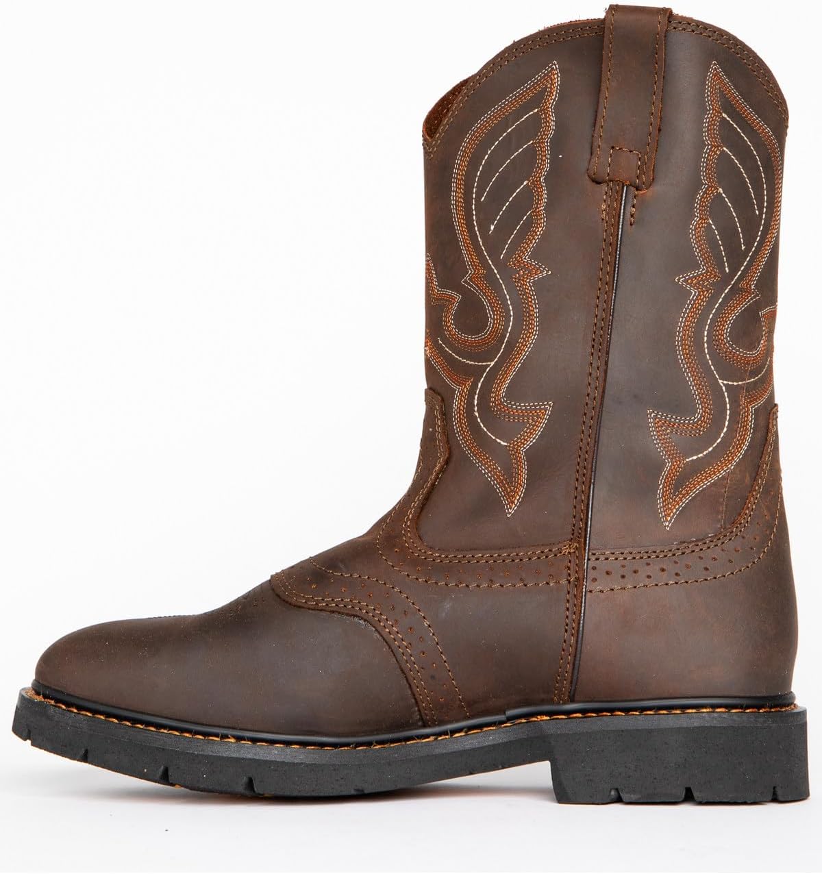 Cody James Men's Mustang Western Pull-On Work Boot Soft Toe - C9rr2