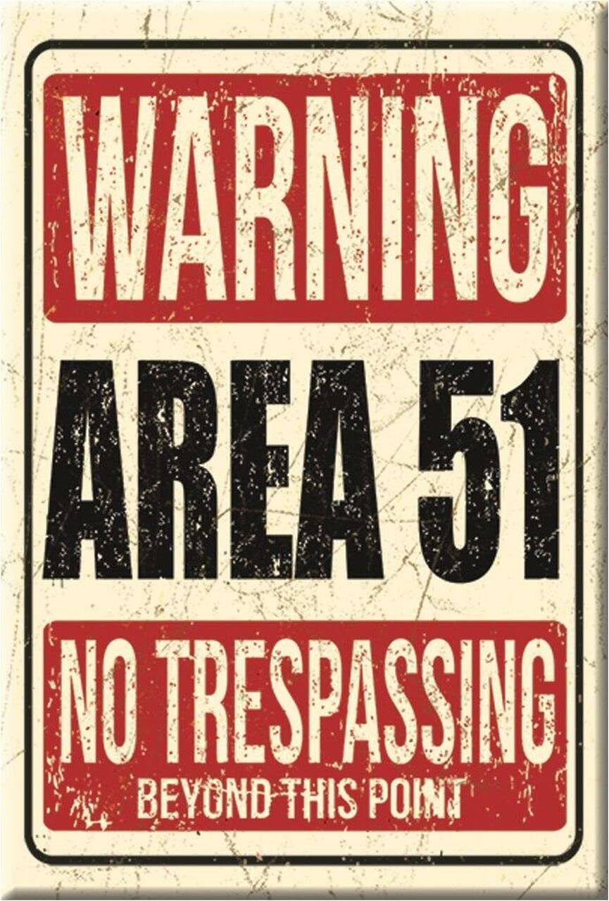 Desperate Enterprises Area 51 Refrigerator Magnet - Funny Magnets for Office, Home & School - Made in The USA