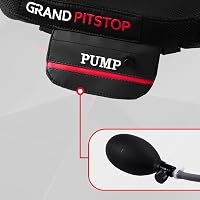 GRAND PITSTOP Motoros Légpárnás Ülés - Kézipumpás Felfújható Üléspárna, Nyomáscsökkentő, Ütéselnyelő Komfort Hosszú Utakra, Mosható 8