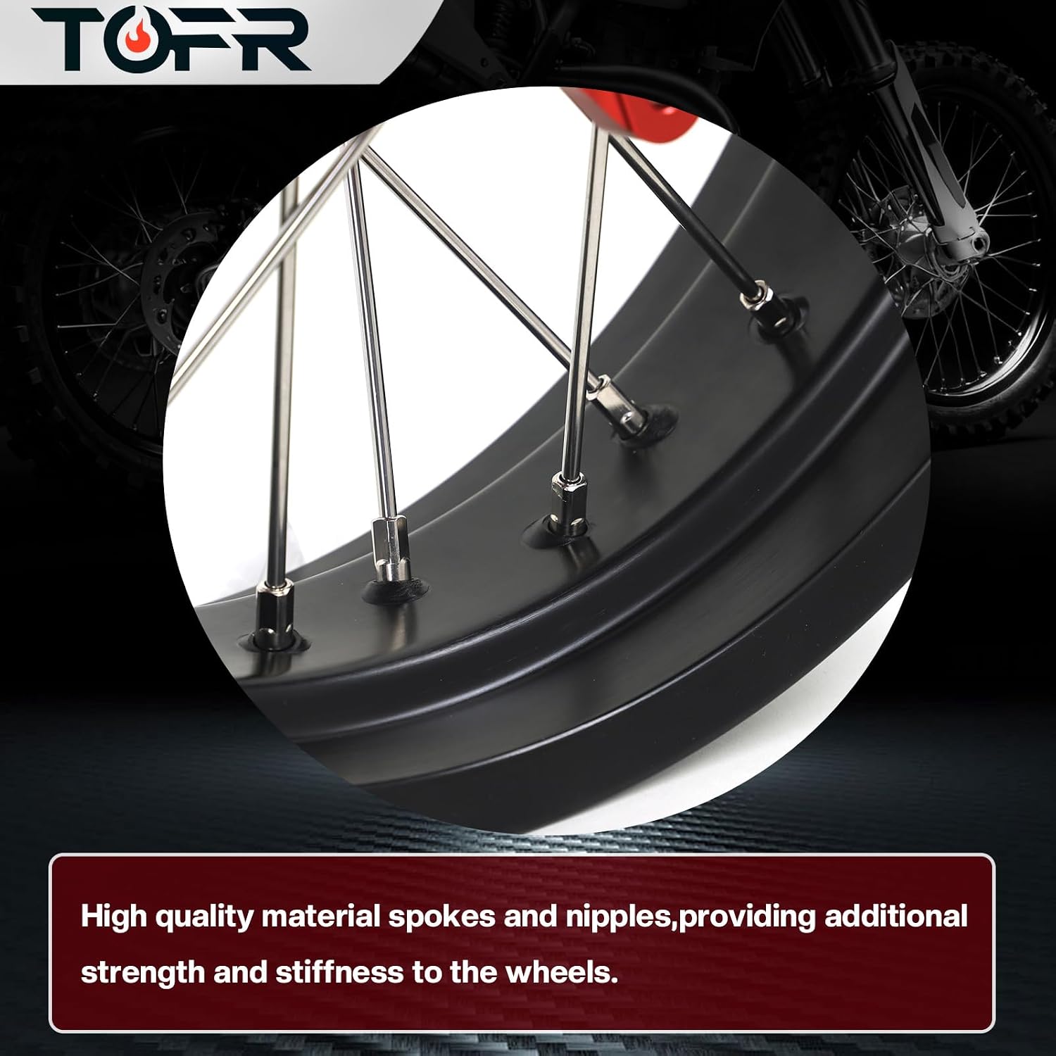 TOFR Wheels Hubs Rims CRF250L 2013-2020 17" 3.5/4.25" Supermoto for Honda CRF300L 2021-2022