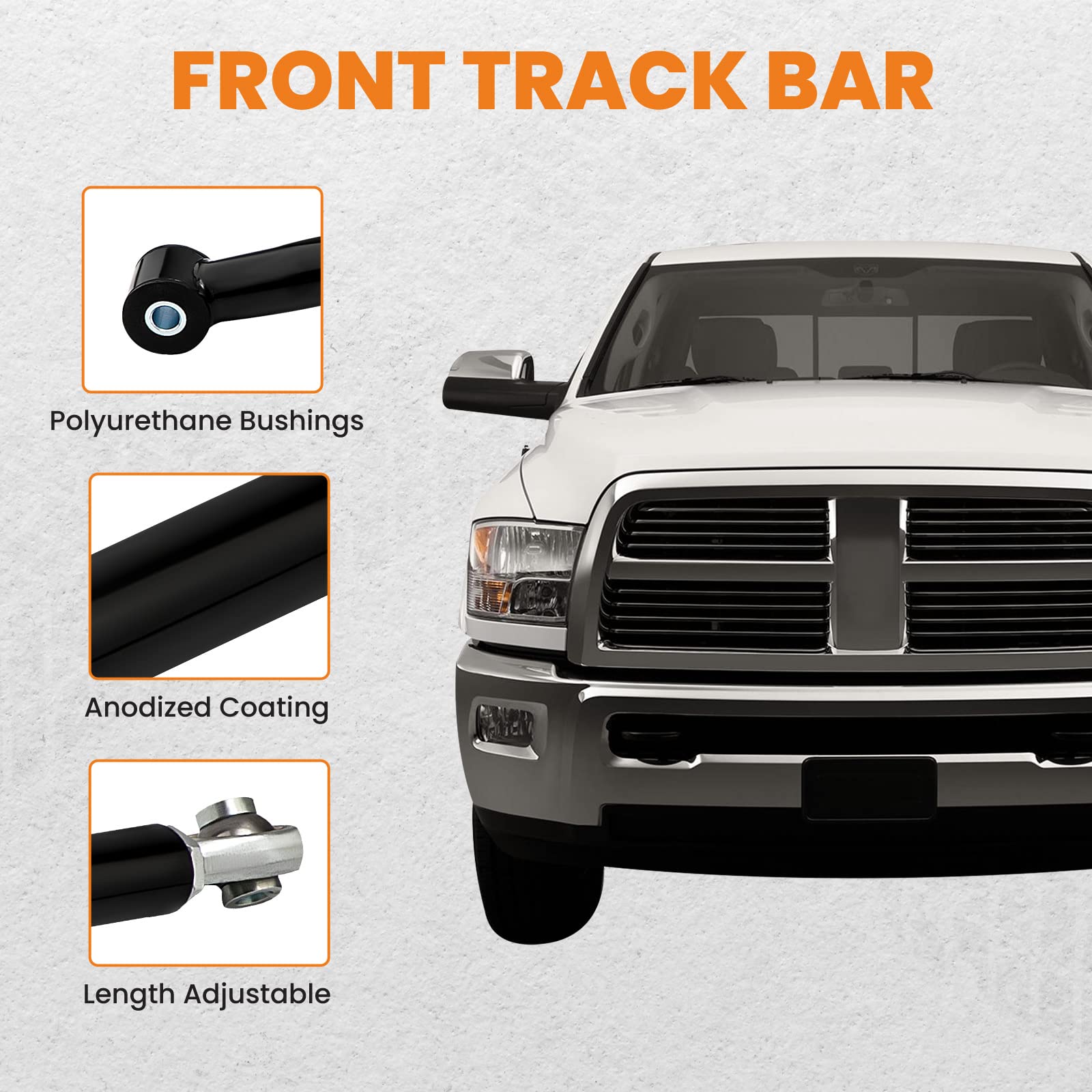 Adjustable Panhard Track Bar Arm 2-6 Lift For Dodge Ram 2003-2013 2500 3500 HD