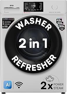 IFB 8 Kg 5 Star, DeepClean® Technology, AI Powered, WiFi, Fully Automatic Front Load Washing Machine (SENATOR GXN 8012 CMS, PowerSteam®, 9 Swirl, Steam Refresh, Inbuilt Heater, Eco Inverter, Grey)
