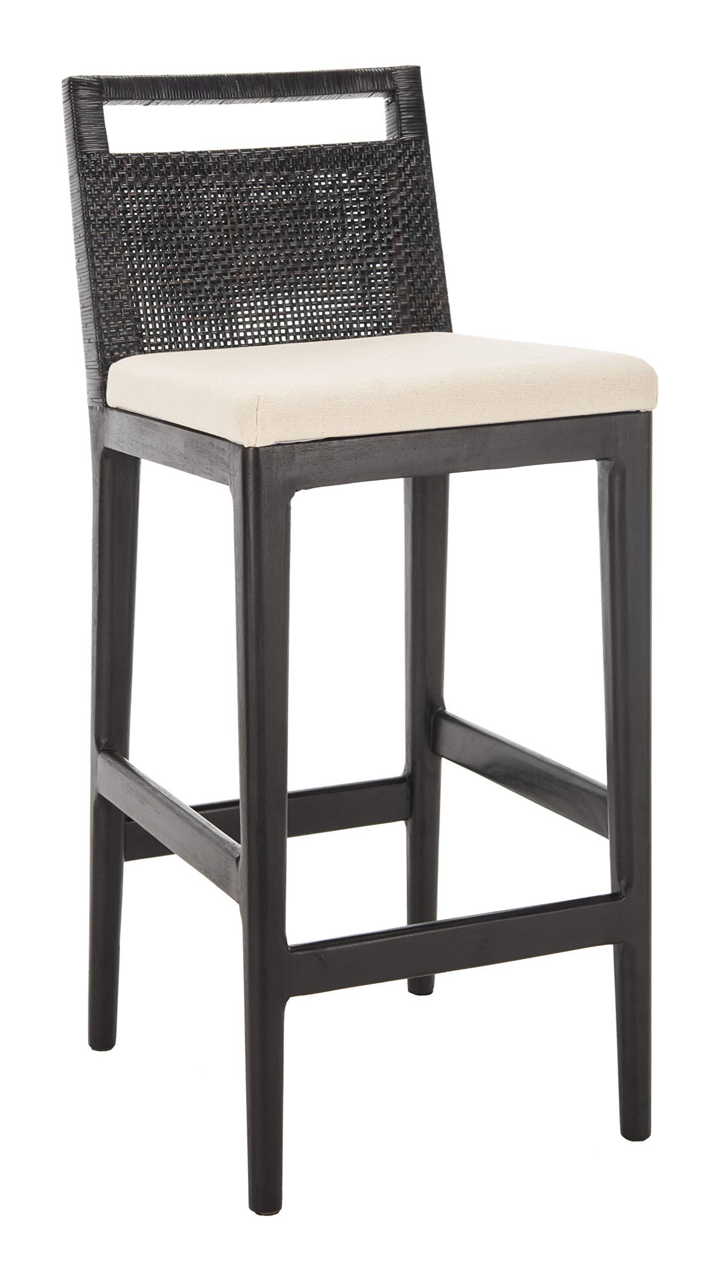 Safavieh Darin Barstool, Black/White