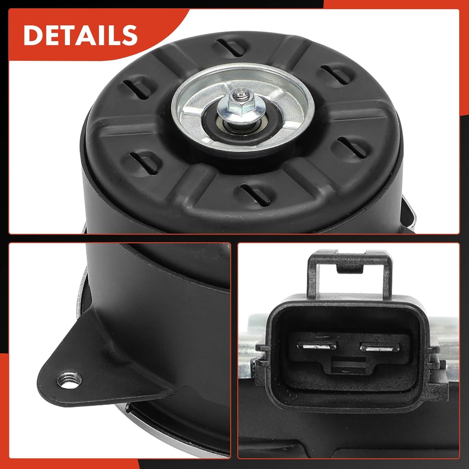 A-Premium Radiator Fan Motor Compatible with Chevrolet Camaro 2012-2015, Caprice 2012-2017, SS 2014-2017, 3.6L 6.2L 7.0L