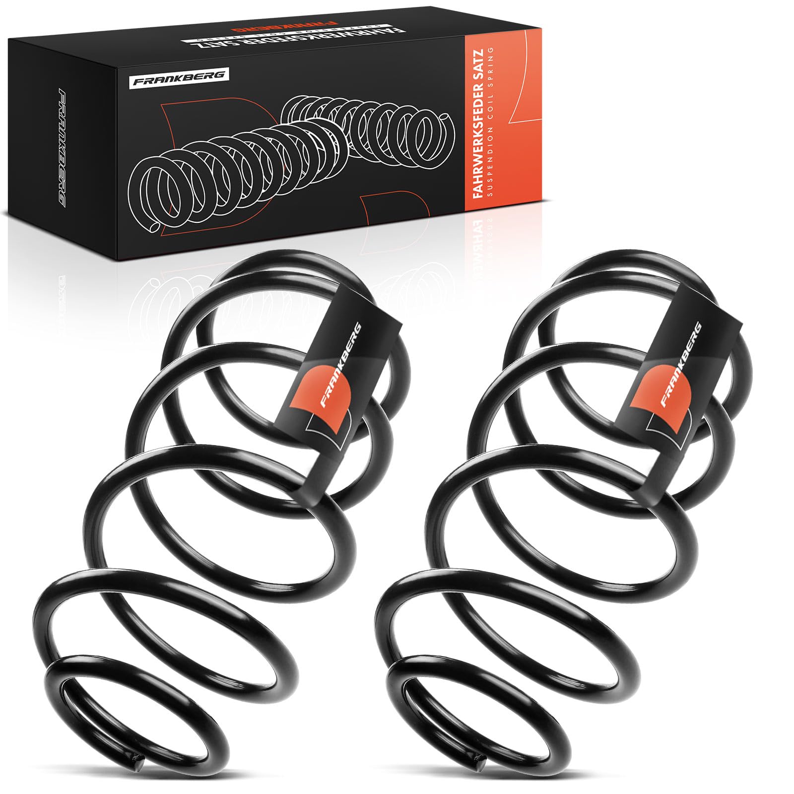Frankberg 2 ressorts de suspension pour essieu avant 5002RE | Compatible avec: 1007 KM