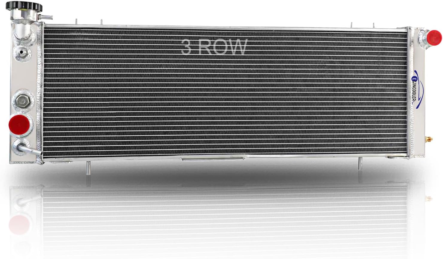 3 Row Core Aluminum Radiator for 1991-2001 Jeep Cherokee XJ/Comanche 2.5L 4.0L AT MT All Aluminum Radiators 52MM 1992 1993 1994 1995 1996 1997 1998 1999 2000