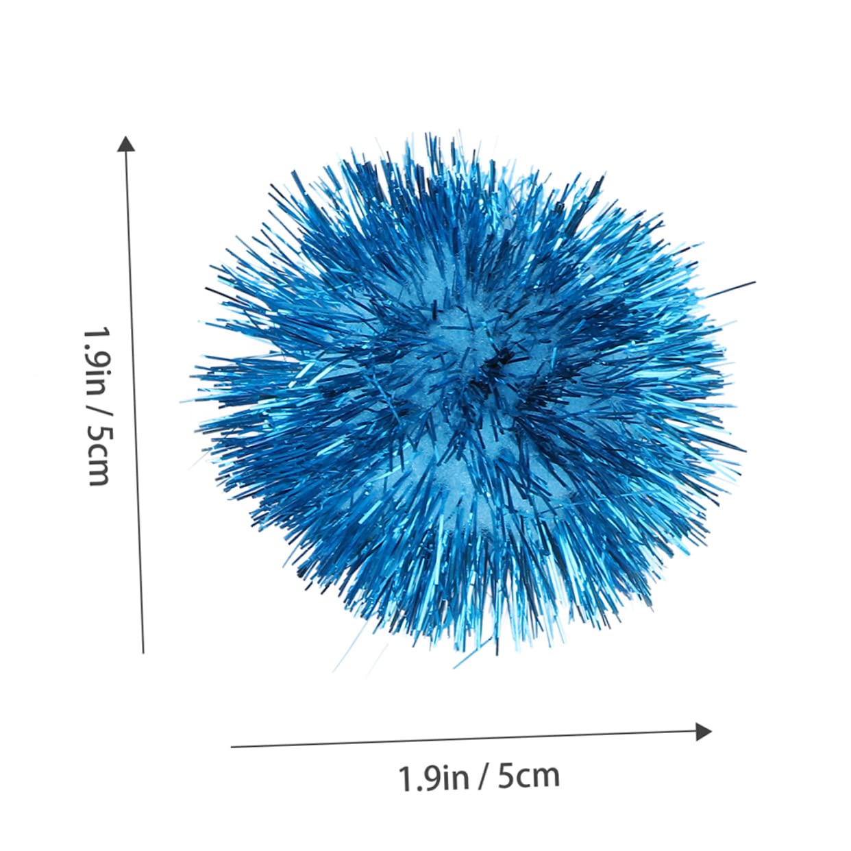 Toddmomy 20 Pcs Sparkle Ball Cat Teasing Interactive Pet for Cats Glitter Balls Stimulate Playtime Exercise Random Colors Enhance Bonding Random Color