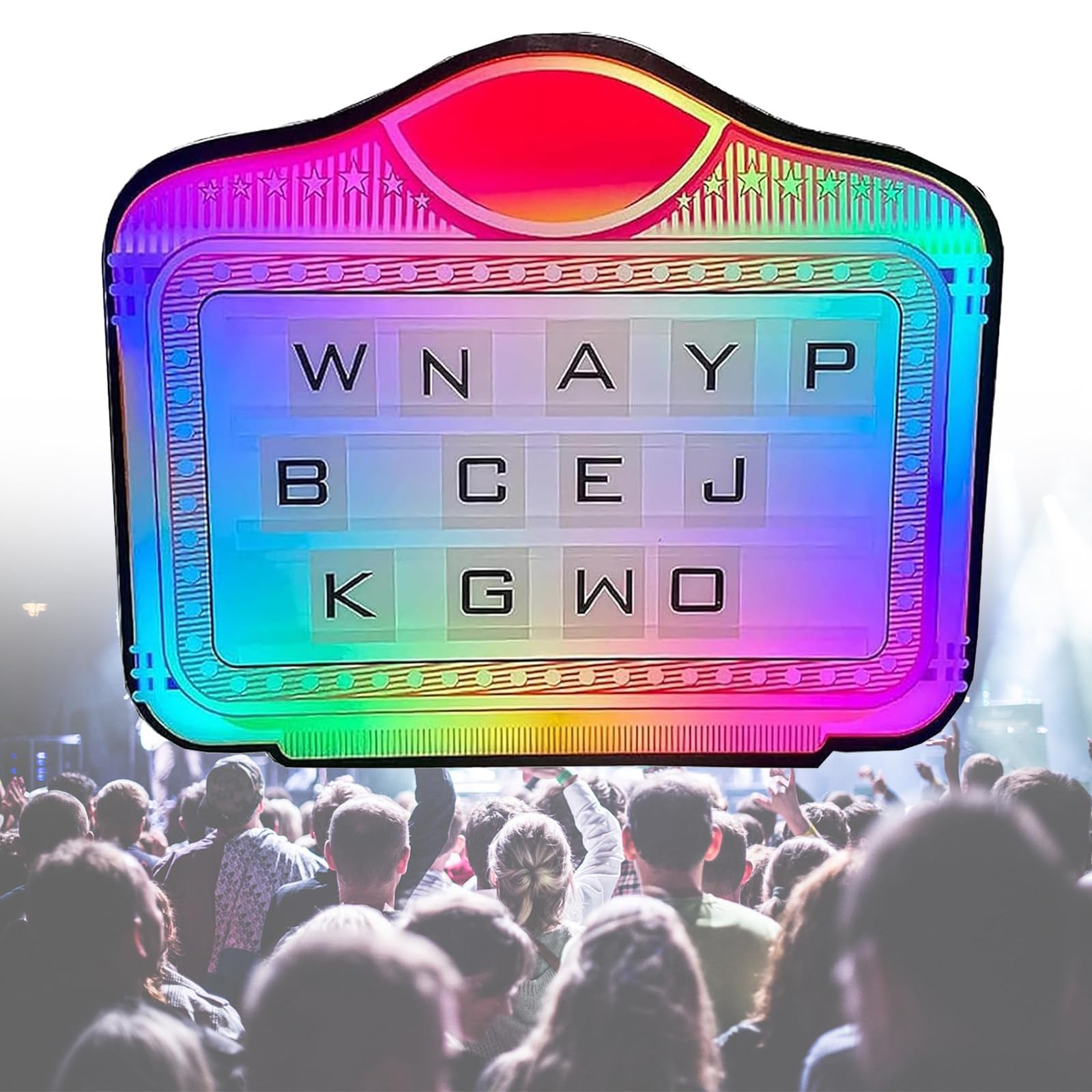 Bottle Presenter for Night Club, LED Club Bottle Presenter with Letters/Numbers & Color Change, Hand Holding Sign for Club, Night Club, Party, Bar, Including Remote Control