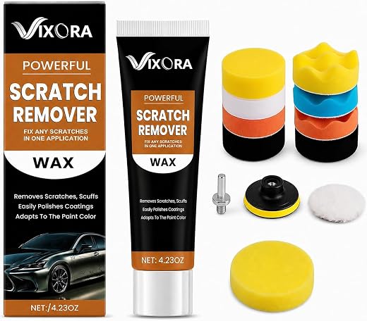 Car Scratch Removal, Car Scratch Remover Paste Wax, Paint Scratch Remover, Dent Remover, Car Rubbing Polish Scratch Remova...