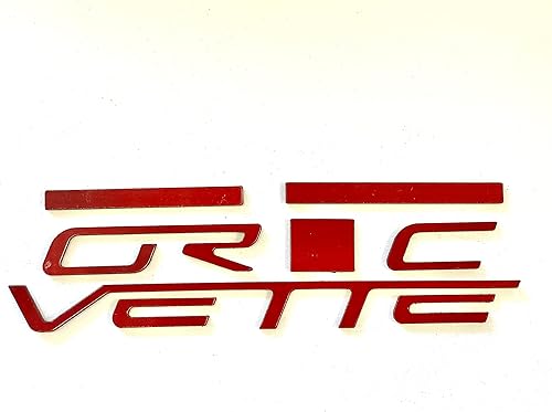 Miniatura 5 de Insertos de letras naranjas para salpicadero o parachoques trasero compatibles con Cor_Vette C6 2005-2012 ABS plástico no calcomanías