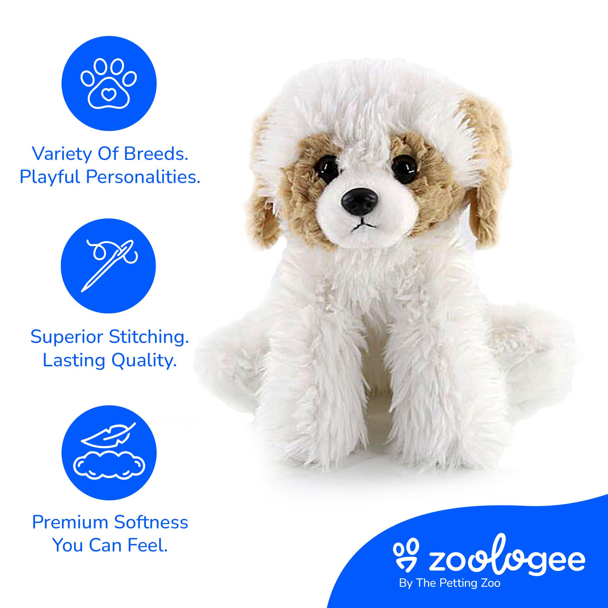Amazon.com: The Petting Zoo Havanese Dog Stuffed Animal Plushie