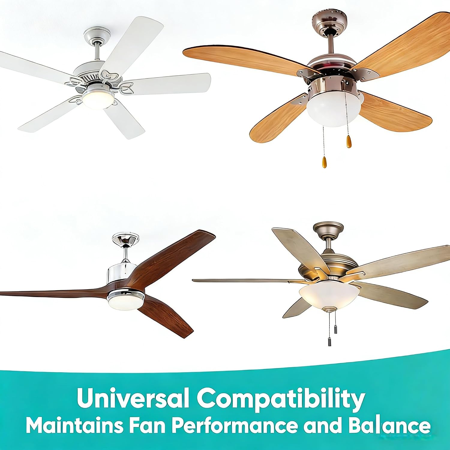 Ceiling Fan Filters - 8 Pcs Reusable Washable Blade Filters with Activated Carbon,Universal Fit for All Blades,Traps Dust Odors Allergens,Economical Home Air Purification Solution.