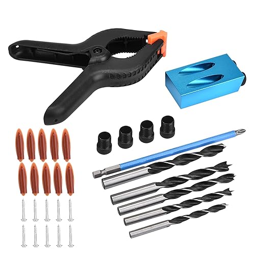 Miniatura 6 de 34 guías de carpintería de madera, herramienta de ángulo de articulación, localizador de carpintería, plantilla de agujero de bolsillo de 15,