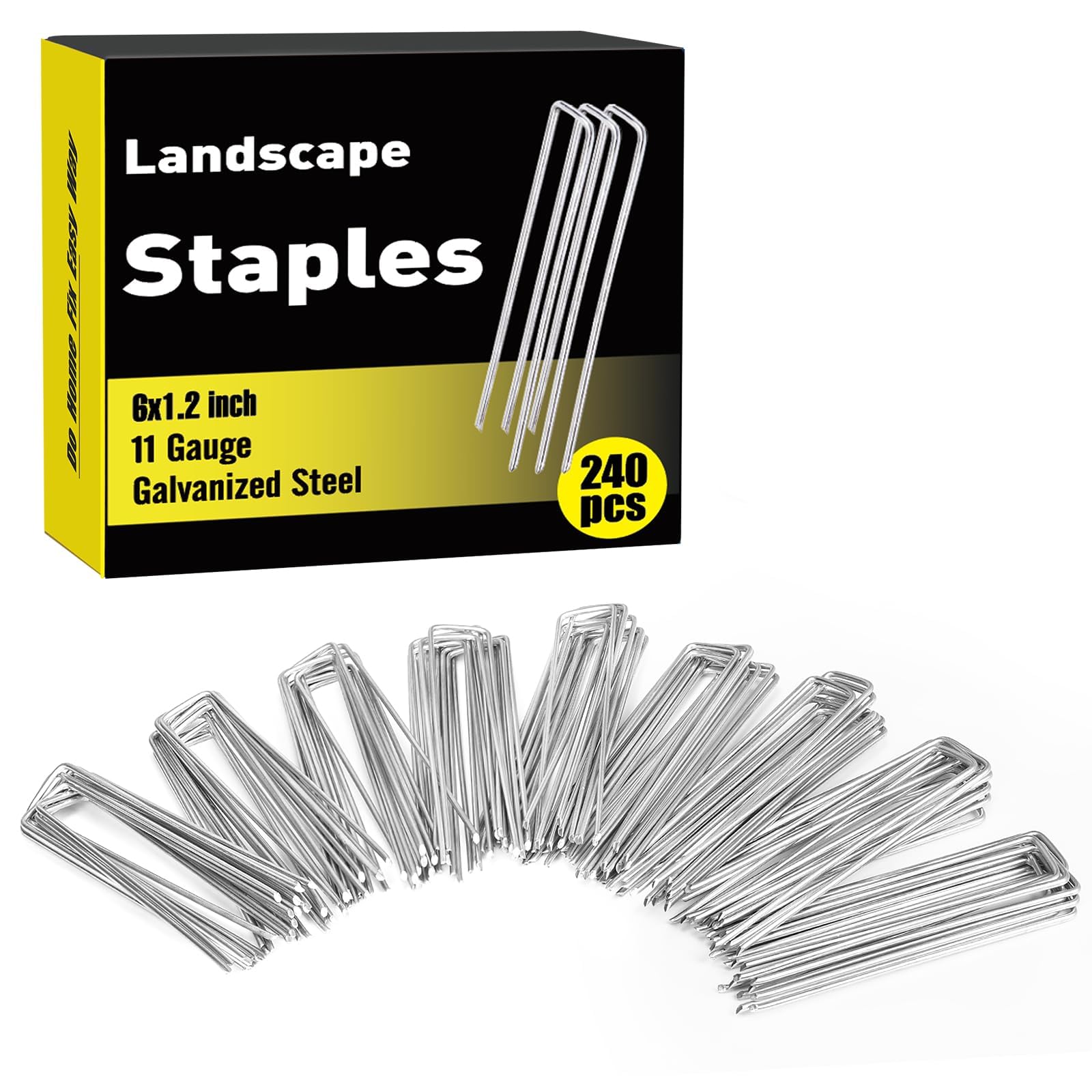 Amazon.com : HongWay 240 Pack 6 Inch Landscape Staples, Garden